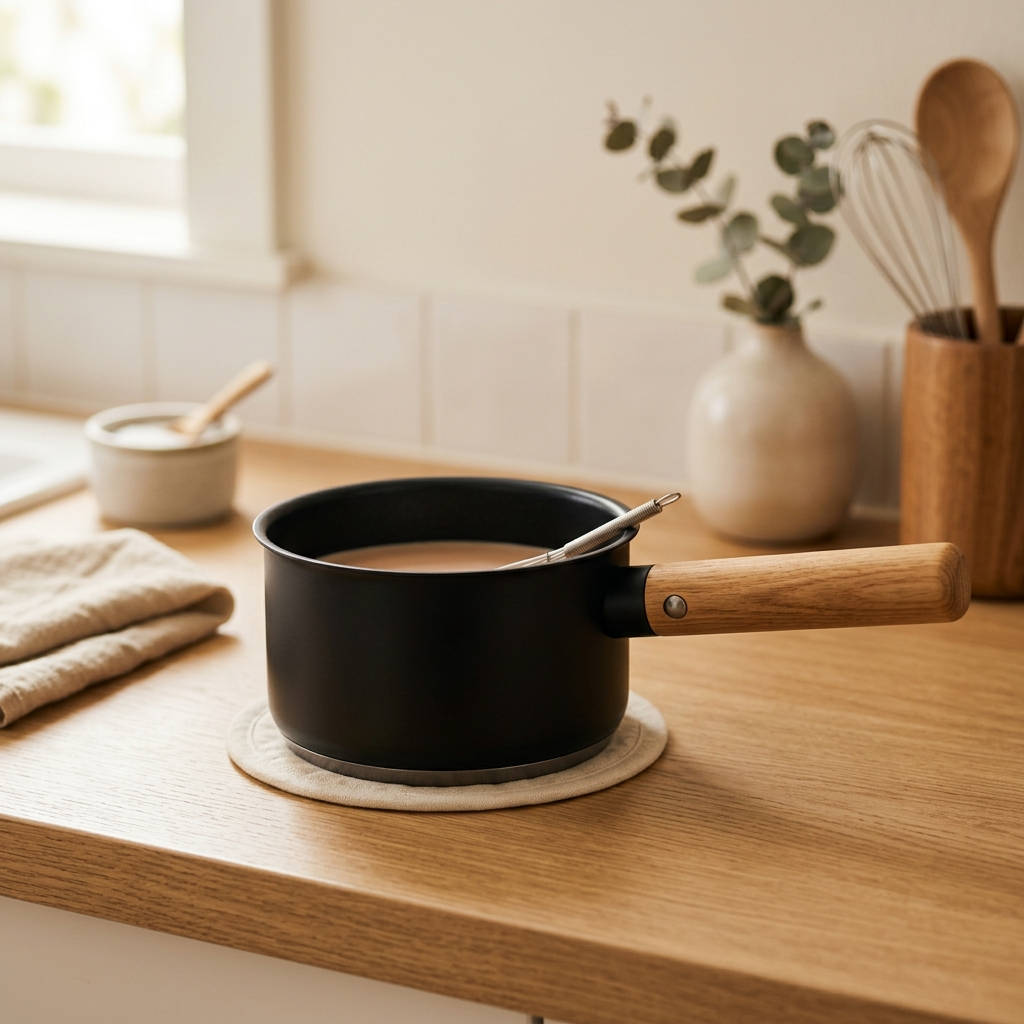Non-Stick Saucepan With Lid, 3-Qt - Image 3