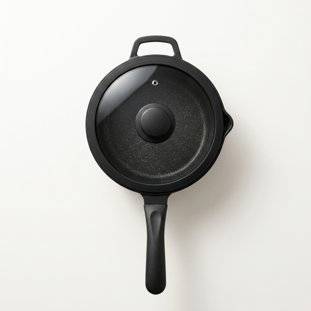 Non-Stick Saucepan With Lid, 3-Qt