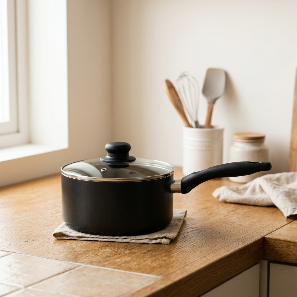 Non-Stick Saucepan with Lid, 1-Qt - Image 3