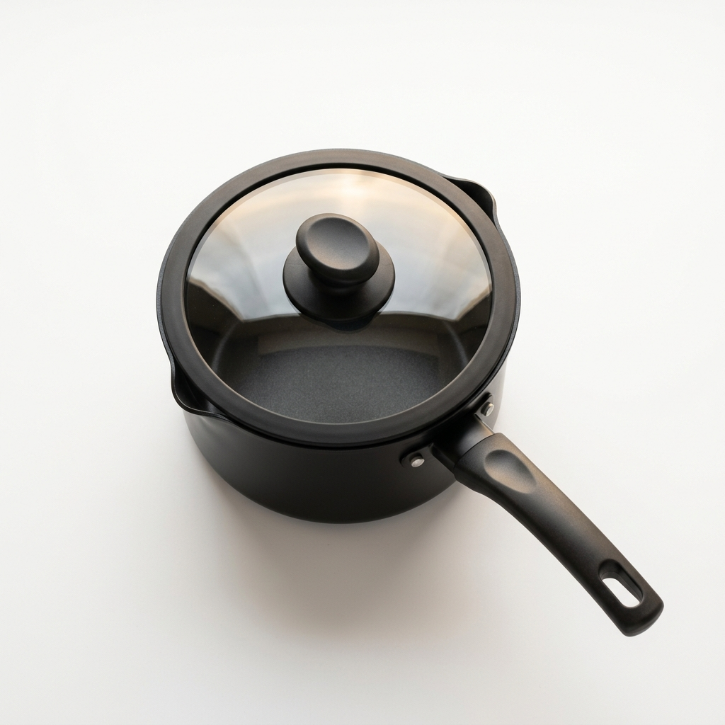 Non-Stick Saucepan with Lid, 1-Qt